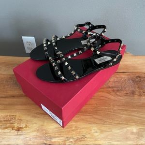 Authentic Valentino Garavani Rockstud Sandals Size 37
